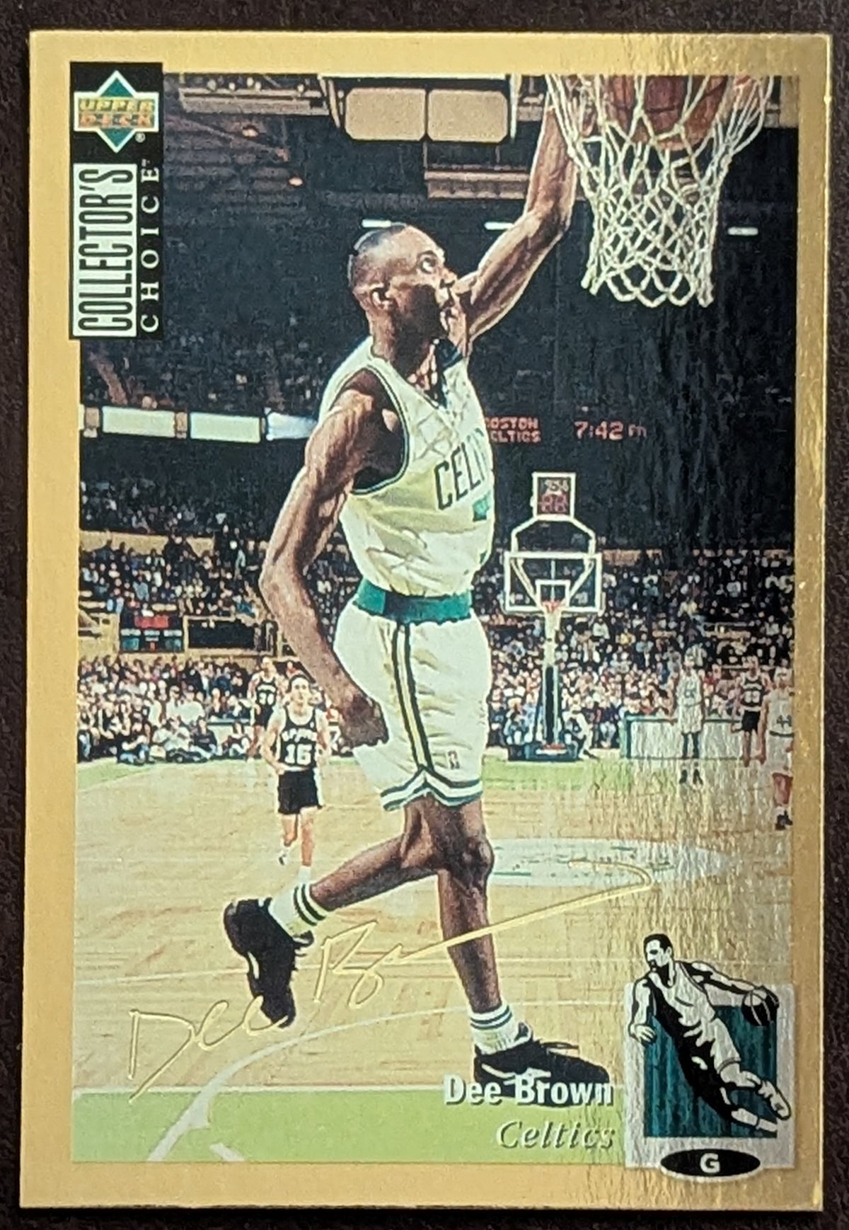 1994-95 Upper Deck Collector's Choice Gold Signature #270 Dee Brown Celtics