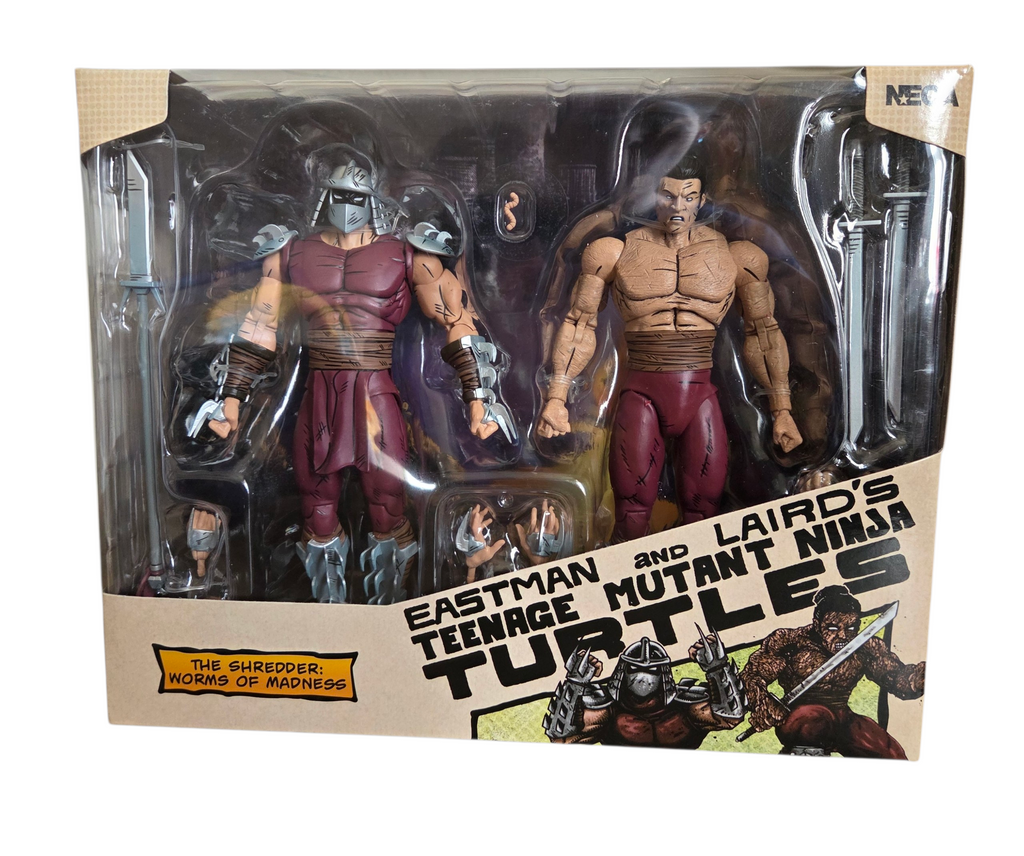 NECA Eastman & Lairds TMNT Shredder Worms Of Madness 2 Pack Action Figures