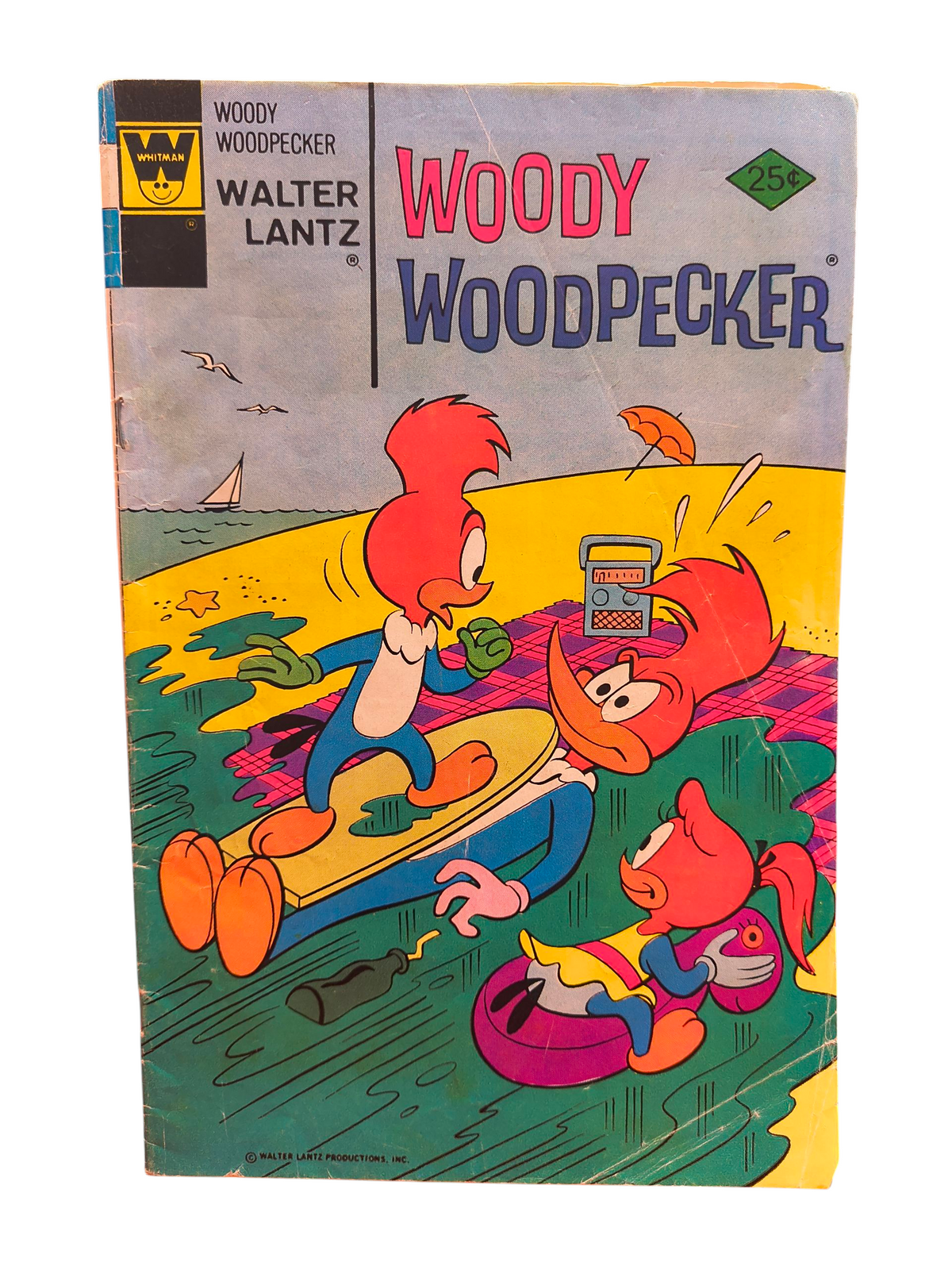 1976 Whitman Walter Lantz Woody Woodpecker #152 At The Beach Comic