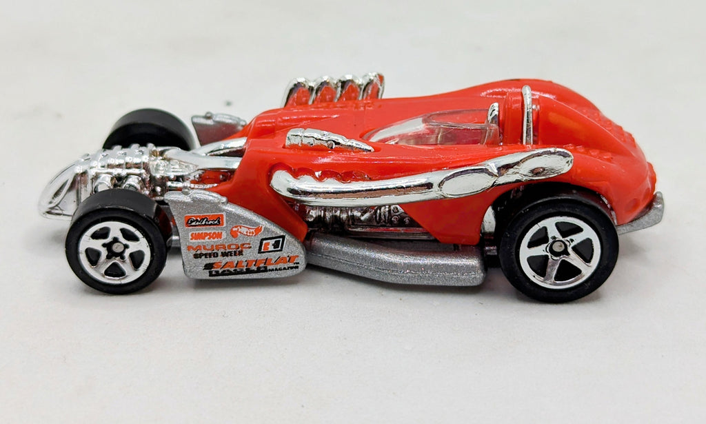 1996 Hot Wheels Red Salt Flat Racer Diecast Car - Loose