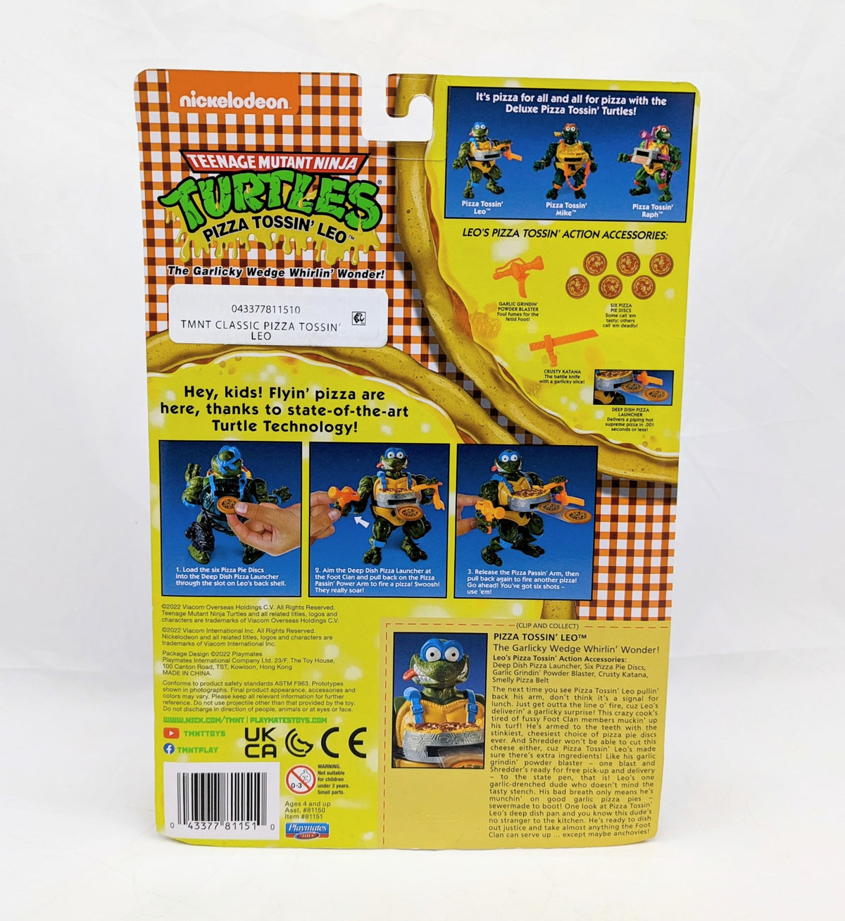 2022 Playmates Teenage Mutant Ninja Turtles Pizza Tossin' Leo image 2