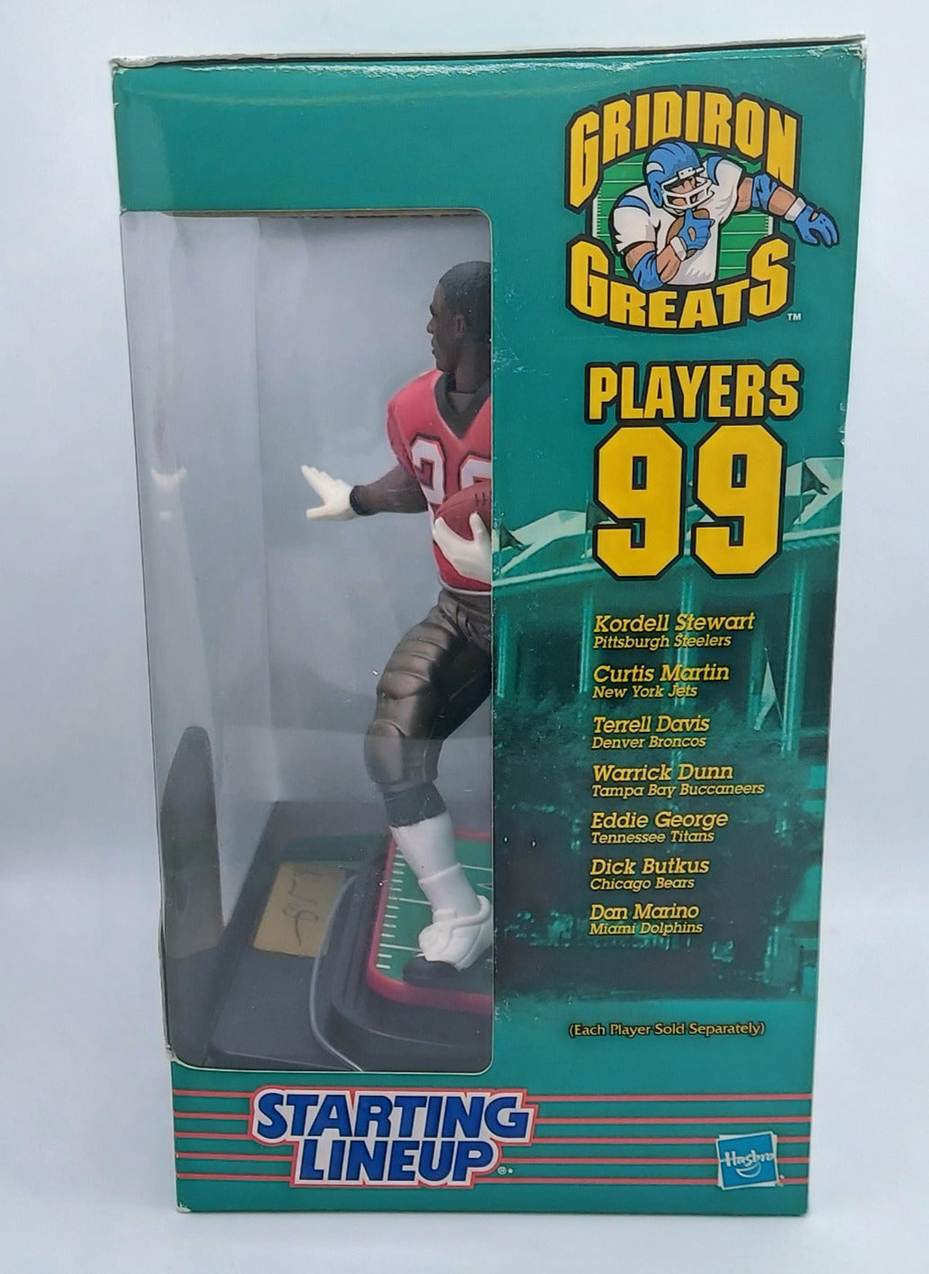 1999 Hasbro Gridiron Greats Starting Lineup Warrick Dunn Tampa Bay Buccaneers image 3
