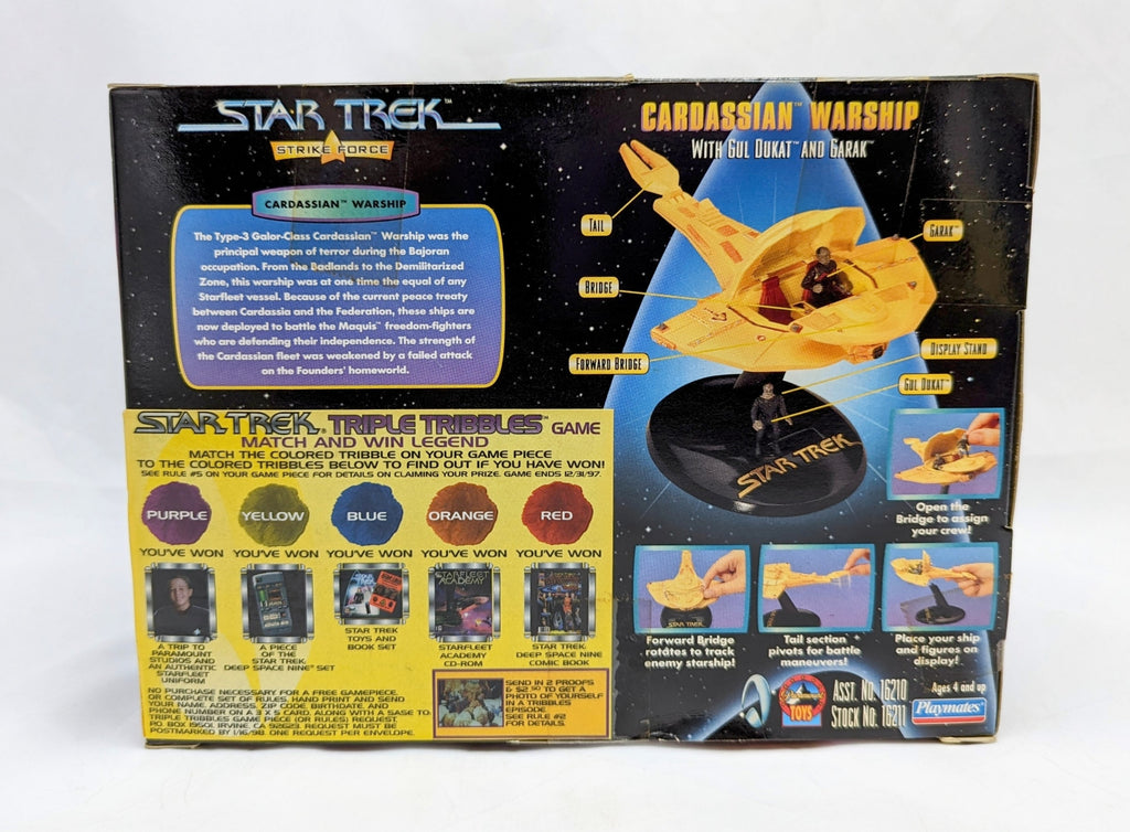1997 Star Trek Strike Force Cardassian Warship Gul Dukat & Garak image 2