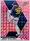 2021 Panini Mosaic Pink Prizm #194 Devin Williams Milwaukee Brewers