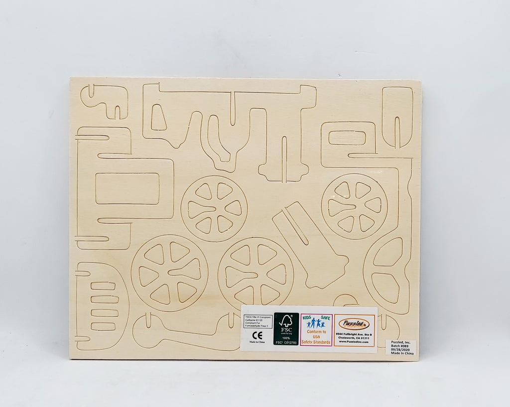 Rolling Locomotive Wooden 3-D Puzzle - 30 Pieces image 2