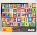 Kodak Premium 1500 Piece Jigsaw Puzzle Colorful Windows and Doors of Burano
