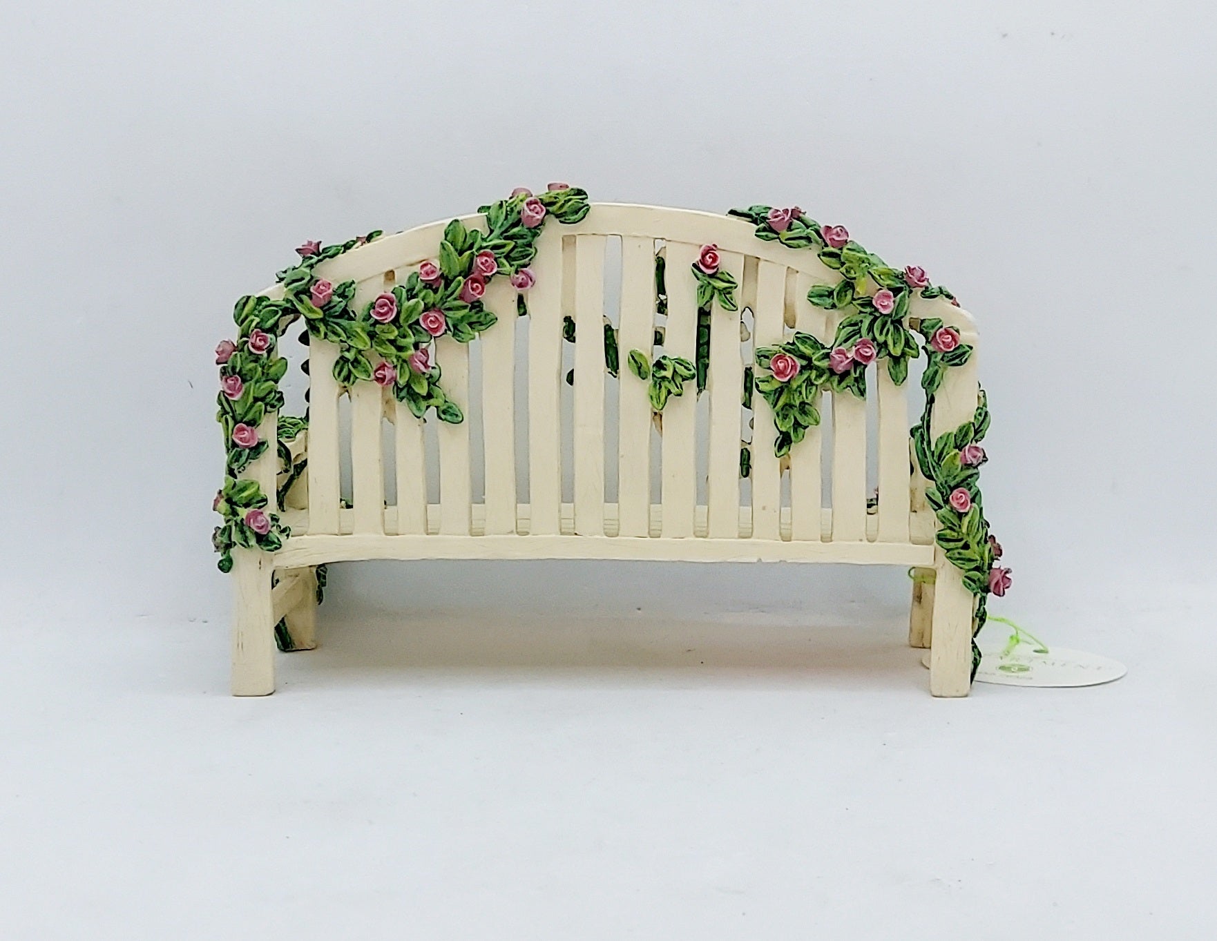 1999 Department 56 Snowbunnies Garden Park Bench Figurine 56.26328 image 2