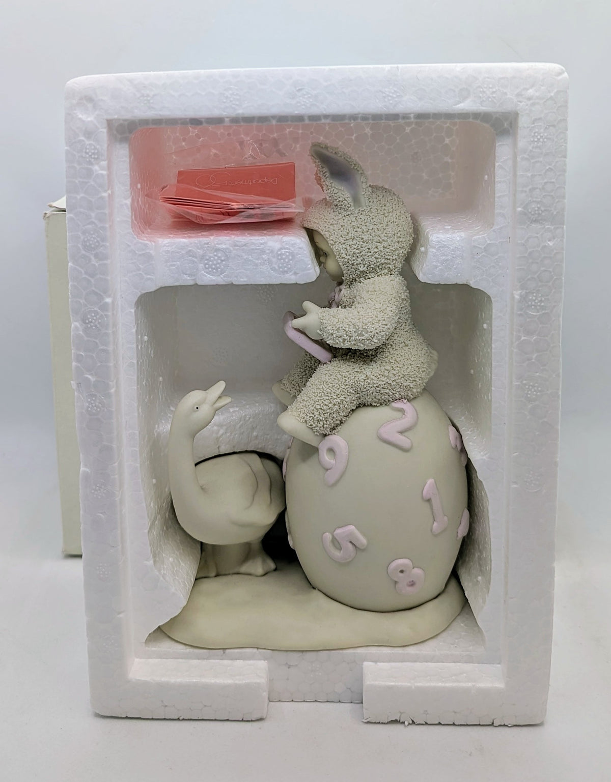 1997 Department 56 Snowbunnies #26282 Counting The Days Til Easter Figurine