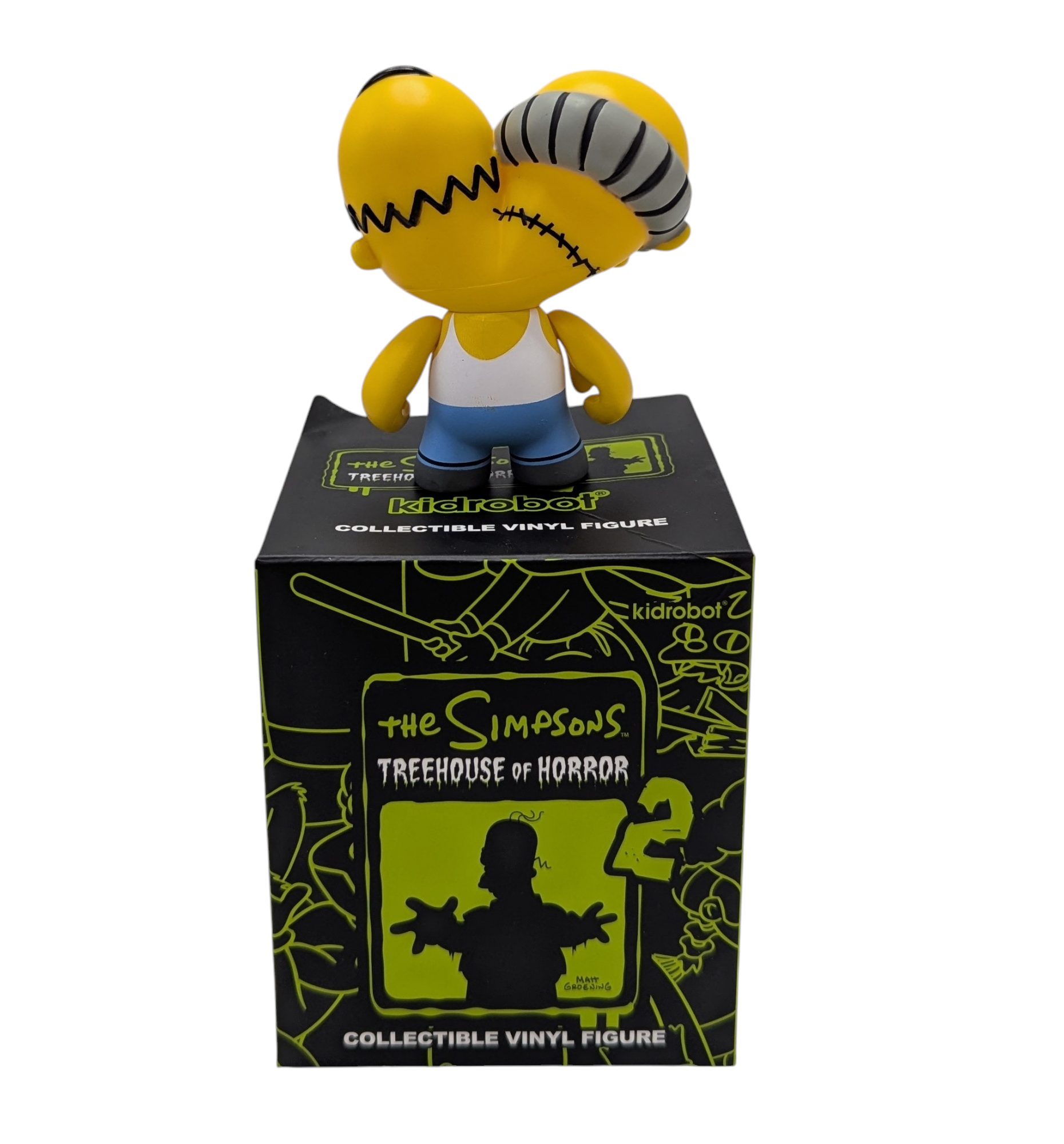 2024 Kidrobot The Simpsons Treehouse Of Horror 2 Homer Burns 2-Headed 3" Figure image 2