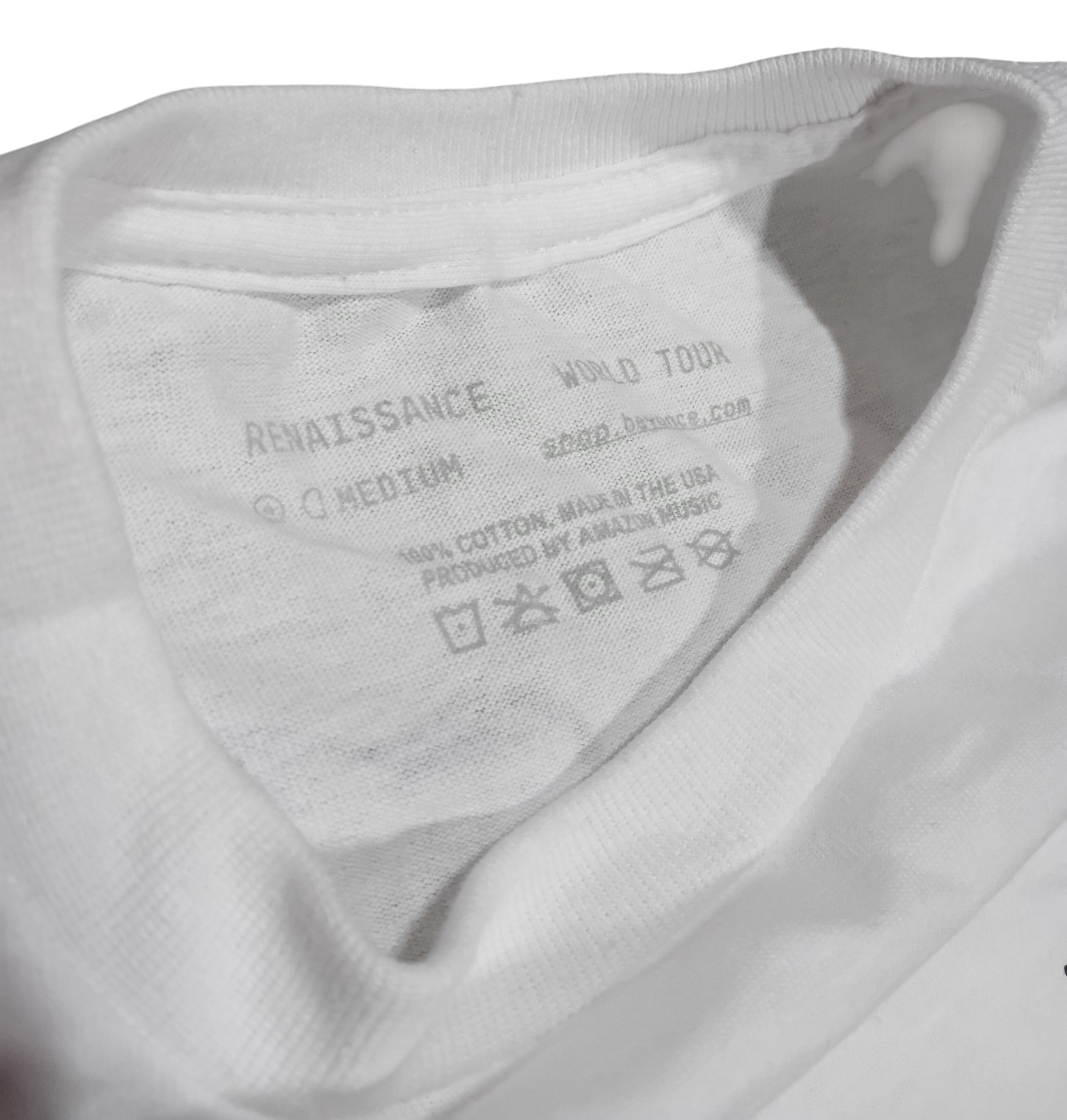 2023 RWT Renaissance World Tour Beyoncé Renaissance White T Shirt Medium image 3
