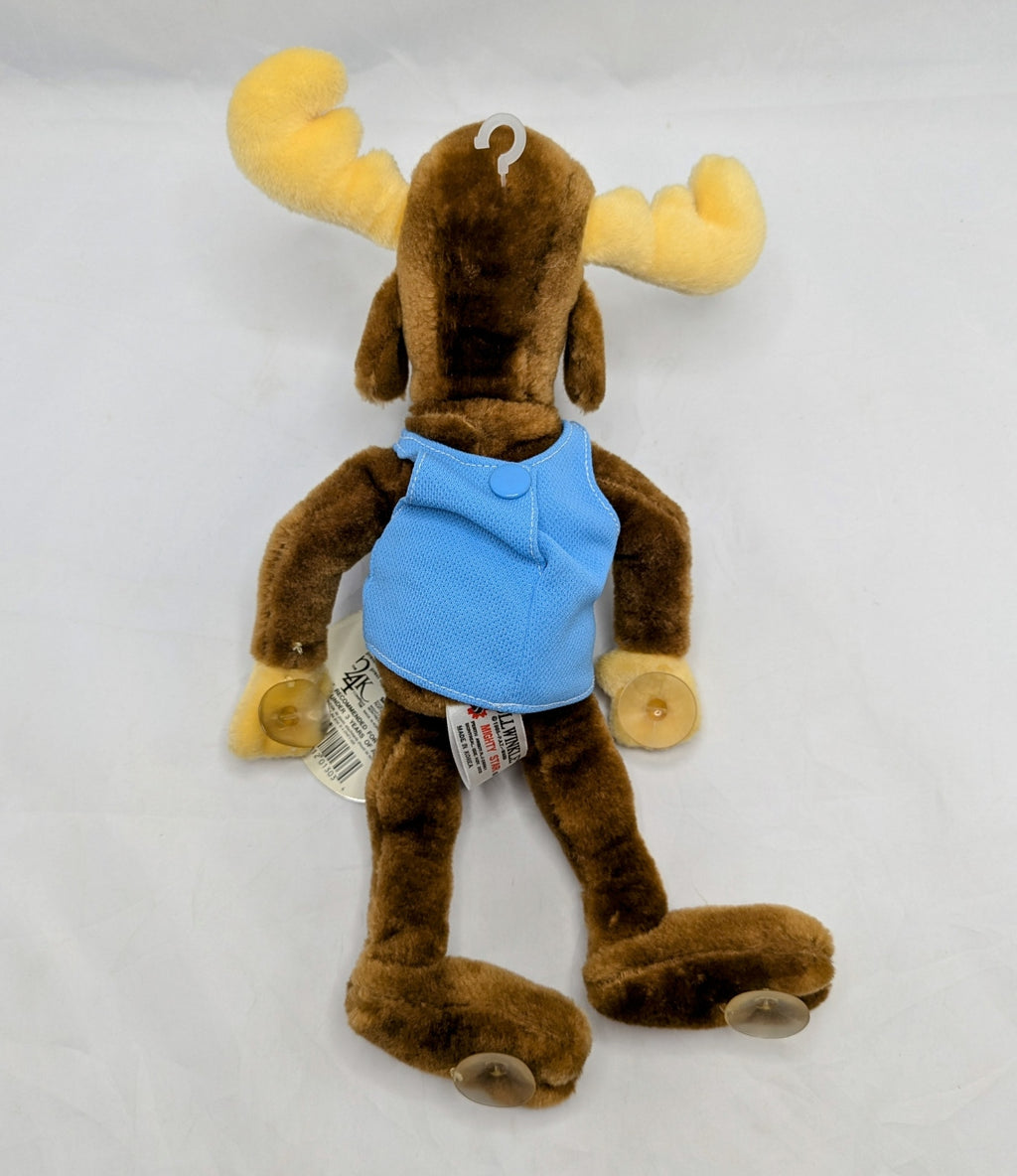 1985 24K Co Mighty Star Bullwinkle Grippits Suction Cup 12" Plush image 2