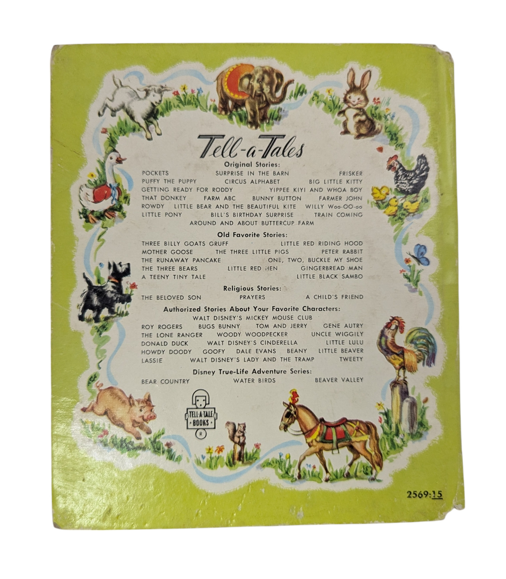 1956 Walt Disney's The Mouseketeers Tryout Time Tell-A-Tale Book image 2