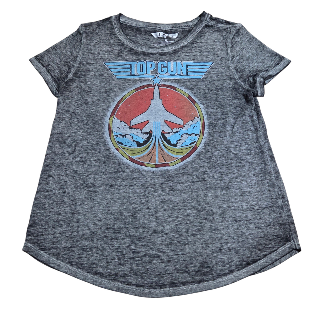 2020 Top Gun Fighter Jet Liftoff Burnout Distressed Medium T-Shirt