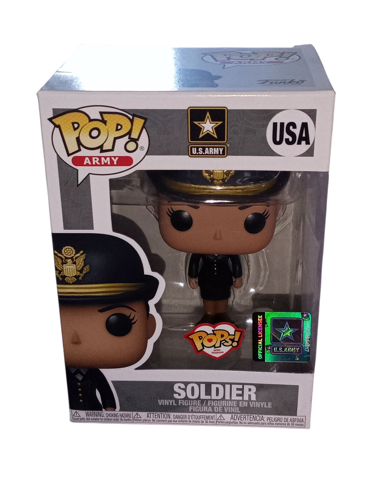 Funko Pop! U.S. Army Female Solider USA Pops With A Purpose Vinyl Figure