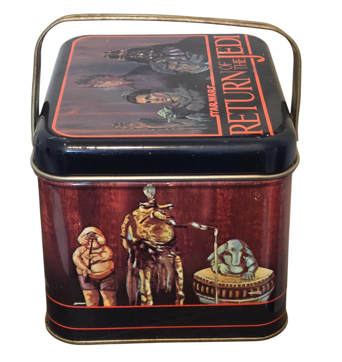 1983 Chein Star Wars Return Of The Jedi ROTJ Collectible Tin Box w/ Handles image 4
