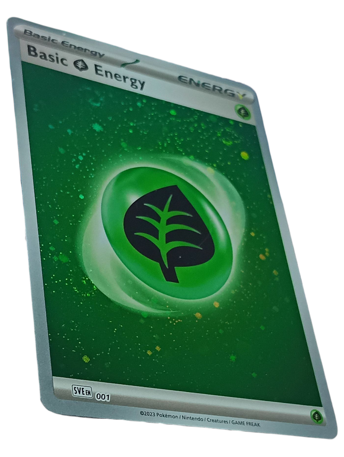2023 Pokemon TCG 001 Scarlet & Violet G6 Grass Energy Cosmos Holo 3 Swirls image 3