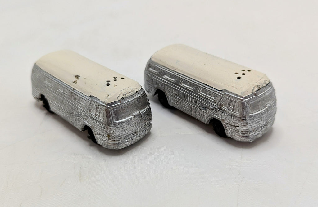 Vintage Greyhound Lines Metal Salt & Pepper Shakers image 2