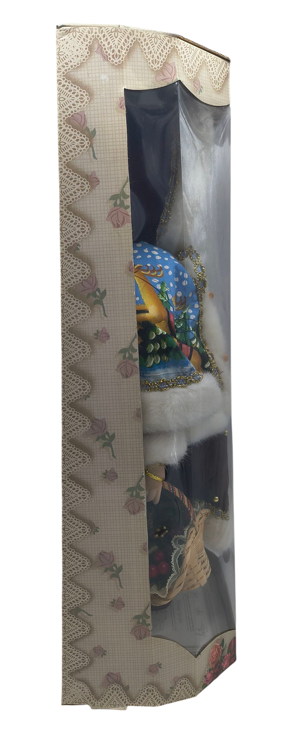 Adorable Memories Bisque Porcelain Doll Holiday 18" Hand Painted Santa Reindeer image 3