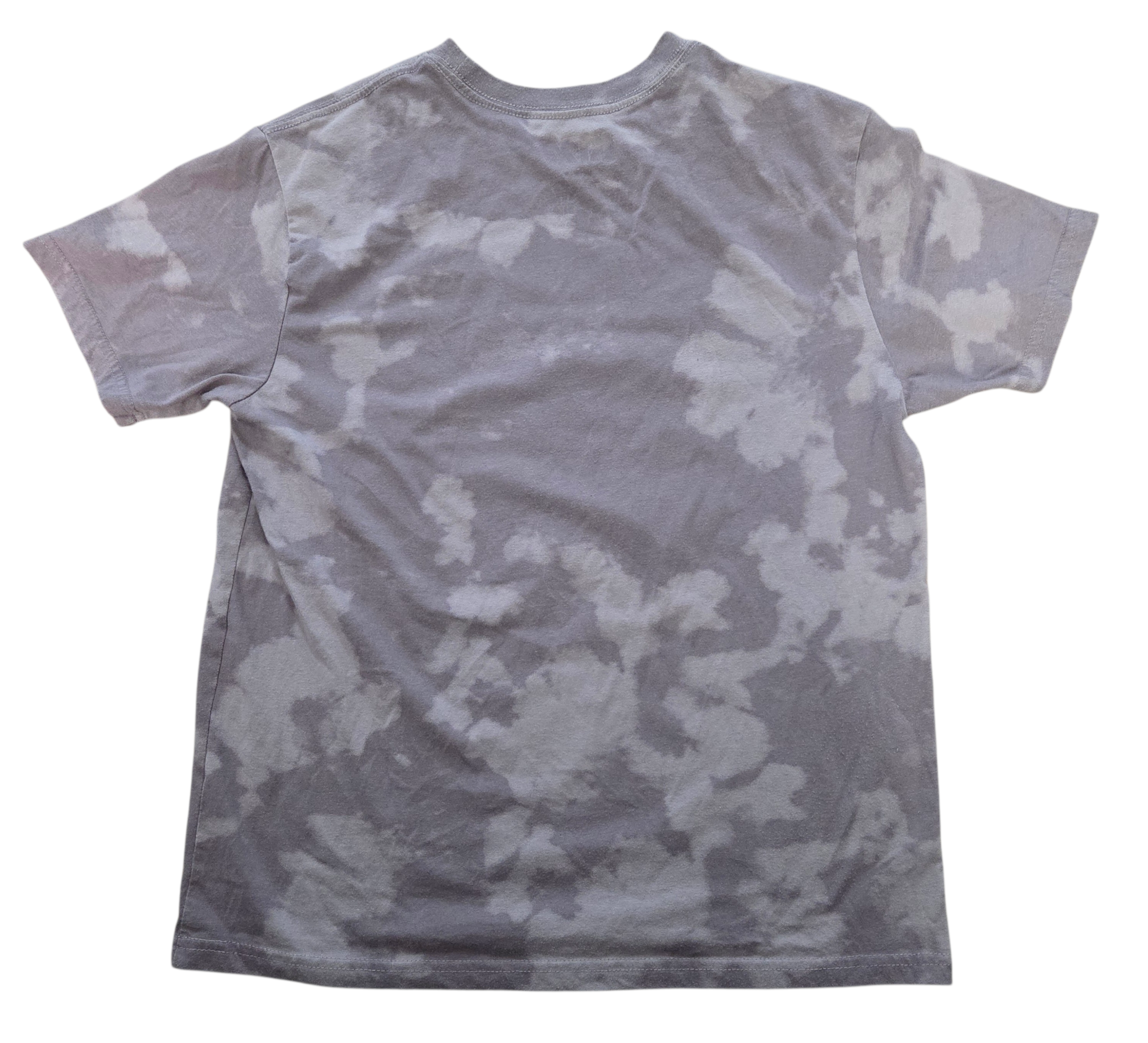 Kiss Band Leopard Print Lips Tie Dye Bleach Wash Purple Medium T-Shirt image 2