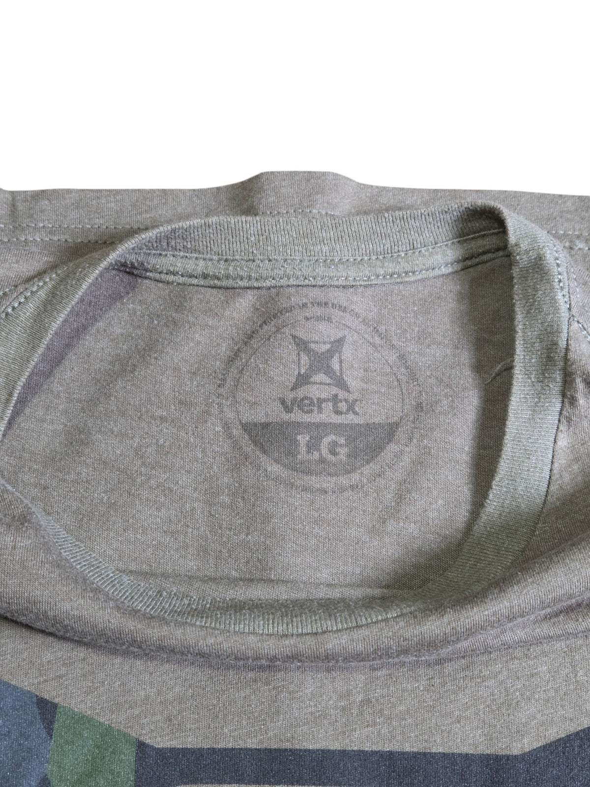 Vertx Stealth Logo Grey Tee Camouflage Blue Black Green T-Shirt Size Large image 3