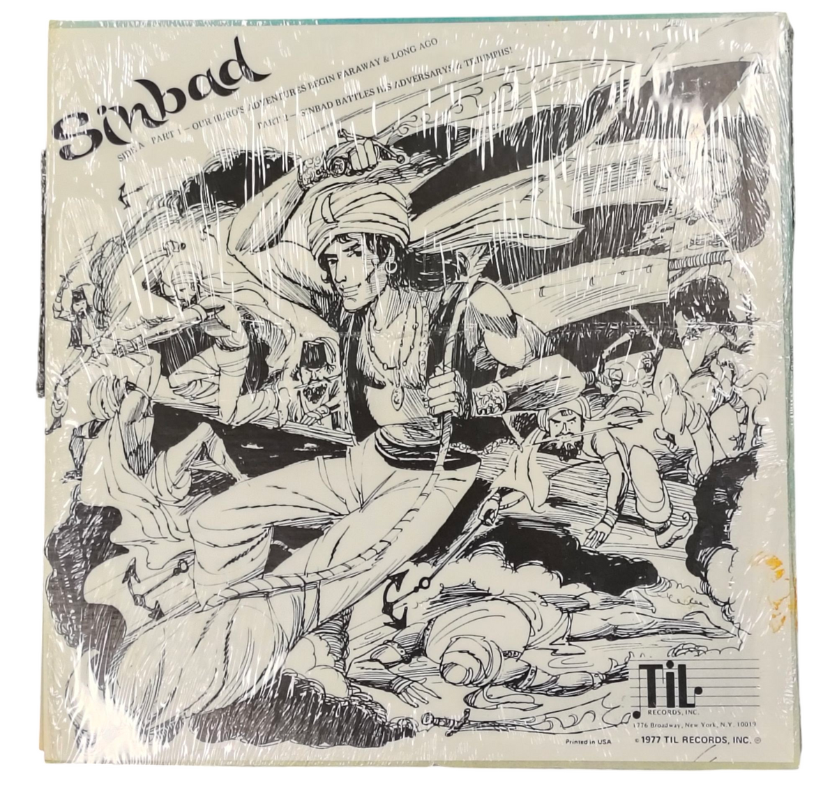 1977 Sinbad The Sailor Terrytowne Players Record Vinyl LP Til-511 image 4