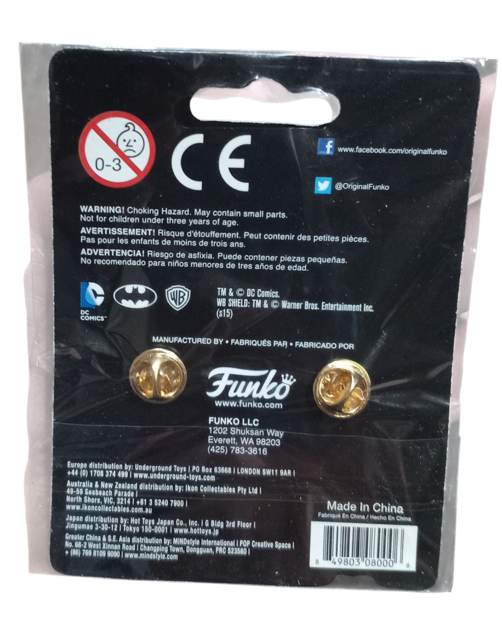 Funko Pop! Pins DC Comics Batman And Superman Collectible Enamel Pins - DT image 2