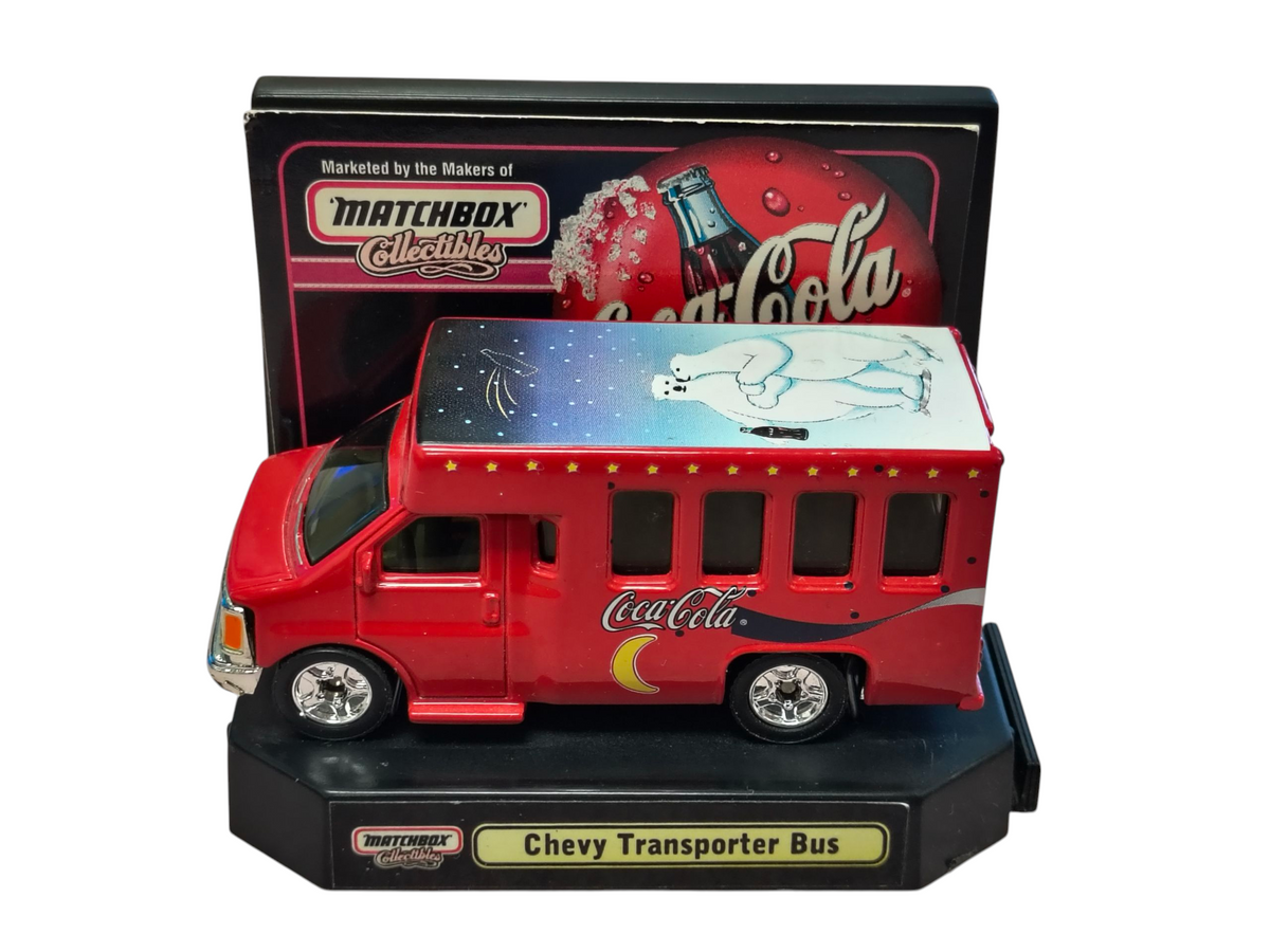 1999 Matchbox Collectibles Coca Cola Chevy Transporter Bus Polar Bear Fantasy
