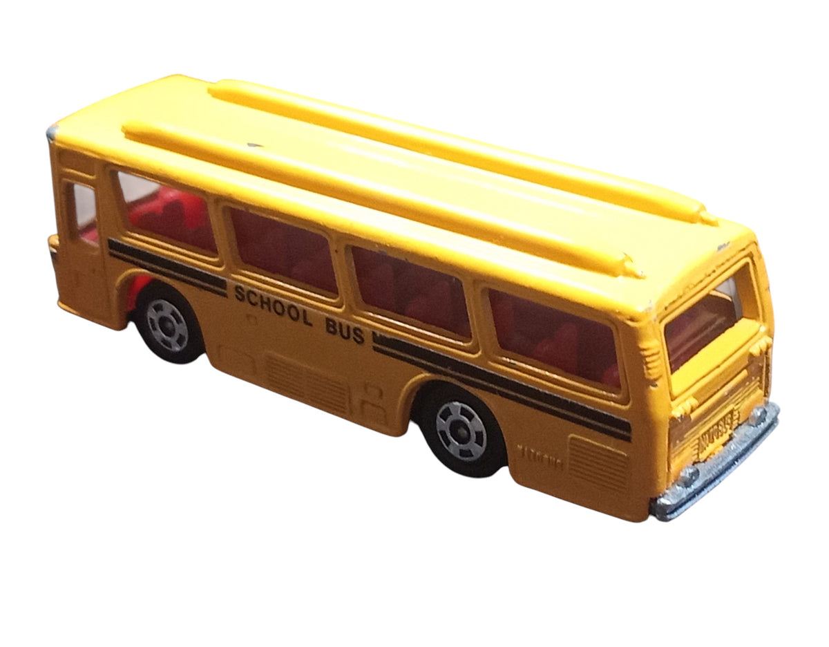 Tomica Tomy No 1 Fuso Hato School Bus Red Windows Made in Japan S=1/147 image 2