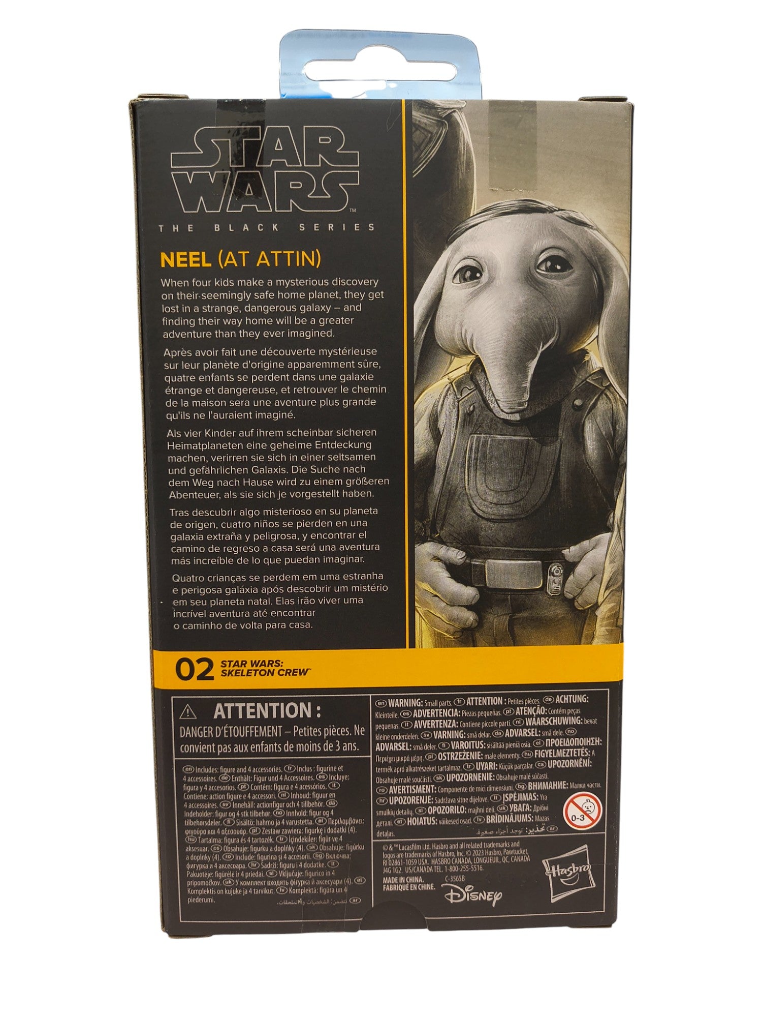 2023 Hasbro Star Wars Black Series Skeleton Crew Neel (At Attin) 6" Figure image 2