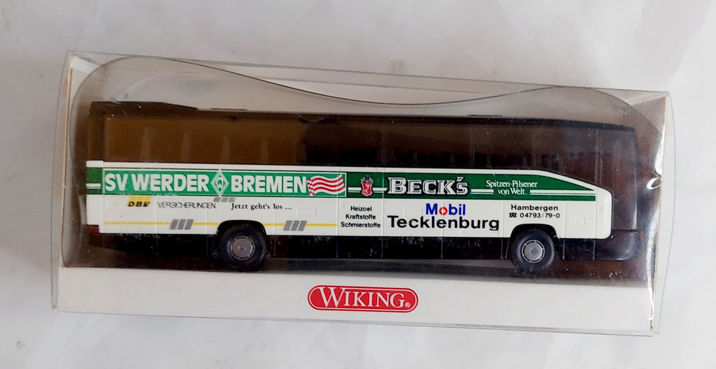 Wiking 714 07 Mercedes Benz 0404 RHD Bus SV Werder Bremen 1/87