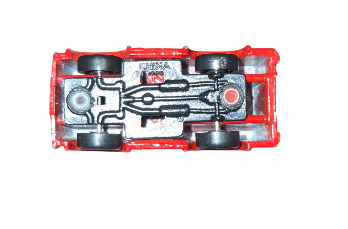Vintage China Mini Micro Red Ladder Fire Truck Vehicle image 3