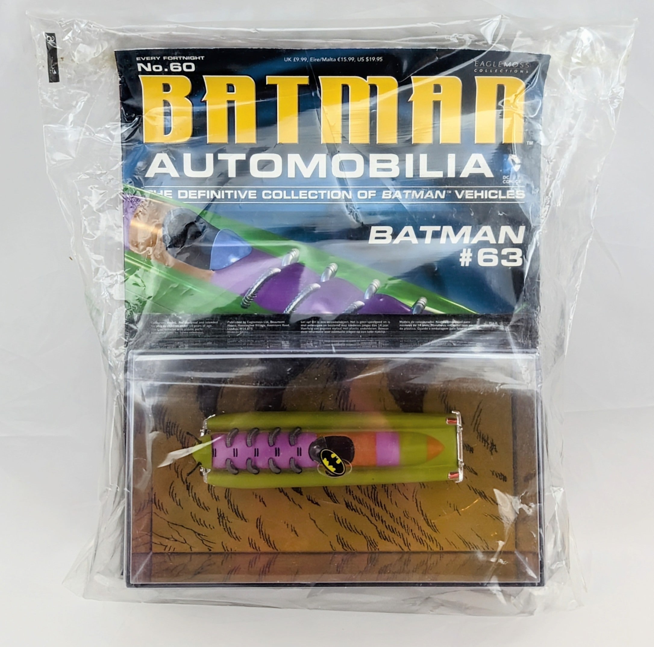 Eaglemoss Automobilia DC Comics Batman #63 Car & Magazine No. 60