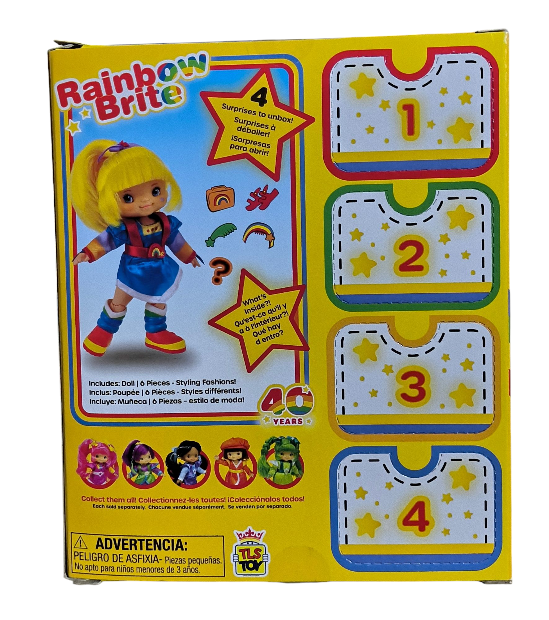 The Loyal Subjects Retro Rainbow Brite 5.5” Doll Exclusive 4 Surprises 10 Pieces image 2