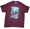 Dole Plantation Hawaii Pineapple Express Maron Grafic T-Shirt XL