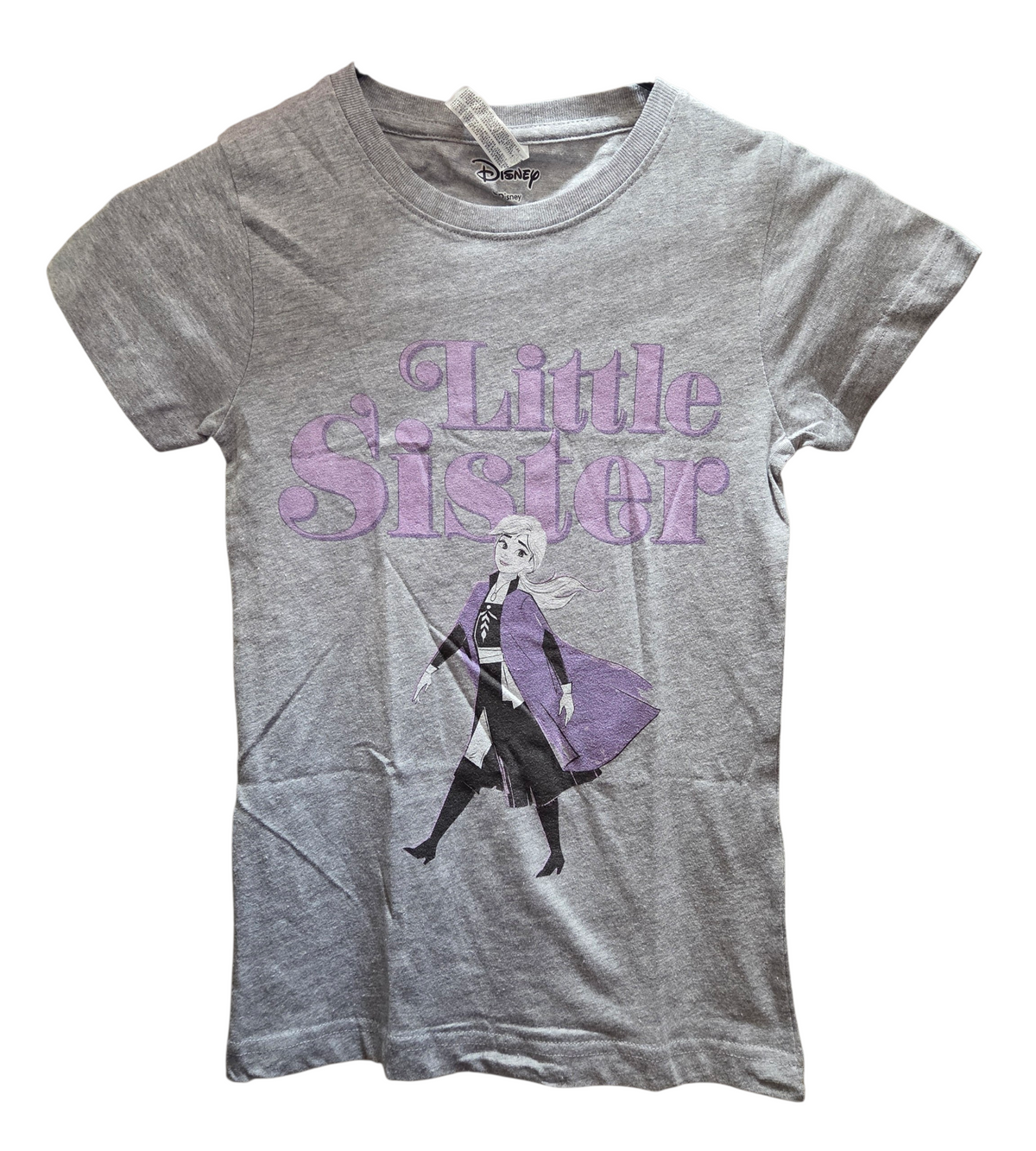 L.A.T Disney Frozen Little Sister Anna Heather T-Shirt Size Girls Medium