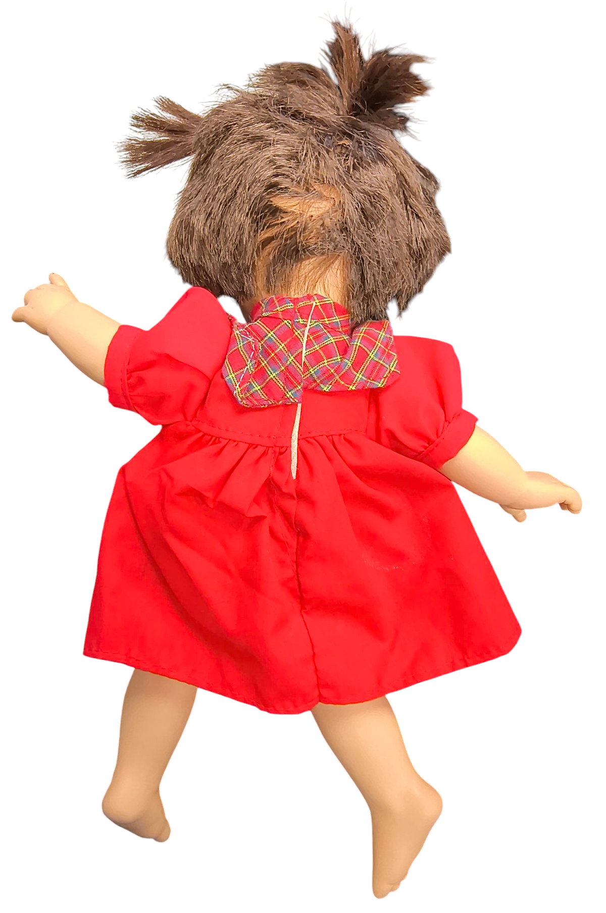 Vintage GIGO My Pals Doll 11"Girl Crying w/ Plaid Outfit Expressive Face image 2