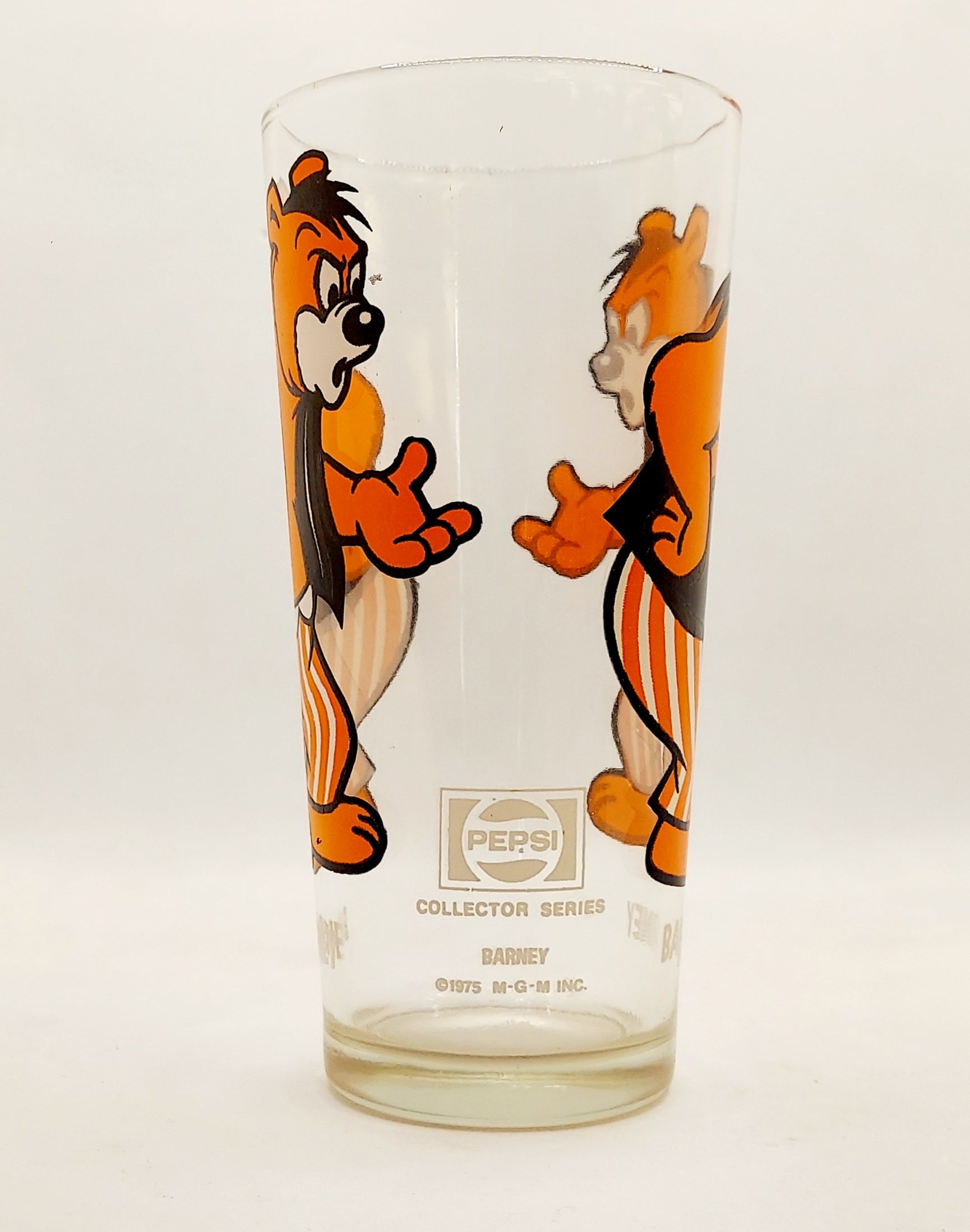 1975 Warner Bros Looney Tunes Barney Bear Pepsi Collector Series Glass image 2
