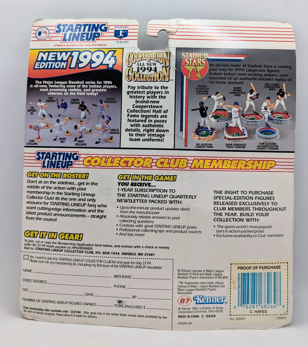 1994 Kenner Starting Lineup Charlie Hayes Colorado Rockies Figure image 2