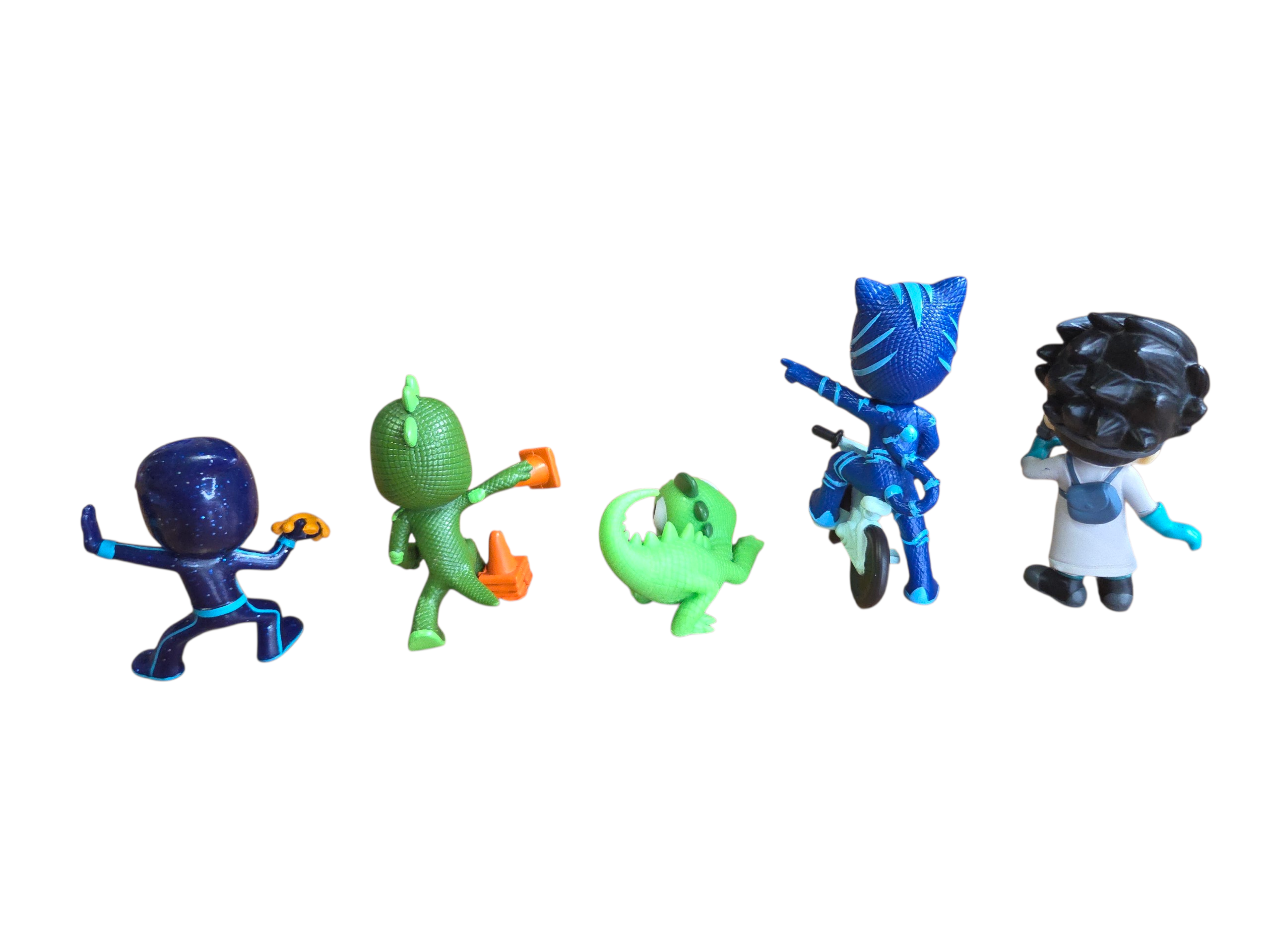 PJ Masks Collectible 5 Piece Figure Set Catboy Gekko Romeo Night Ninja Lizard image 2
