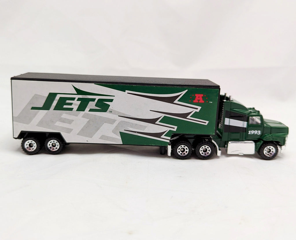 1993 Matchbox NFL New York Jets Diecast Truck Semi Trailer 1/80 image 2