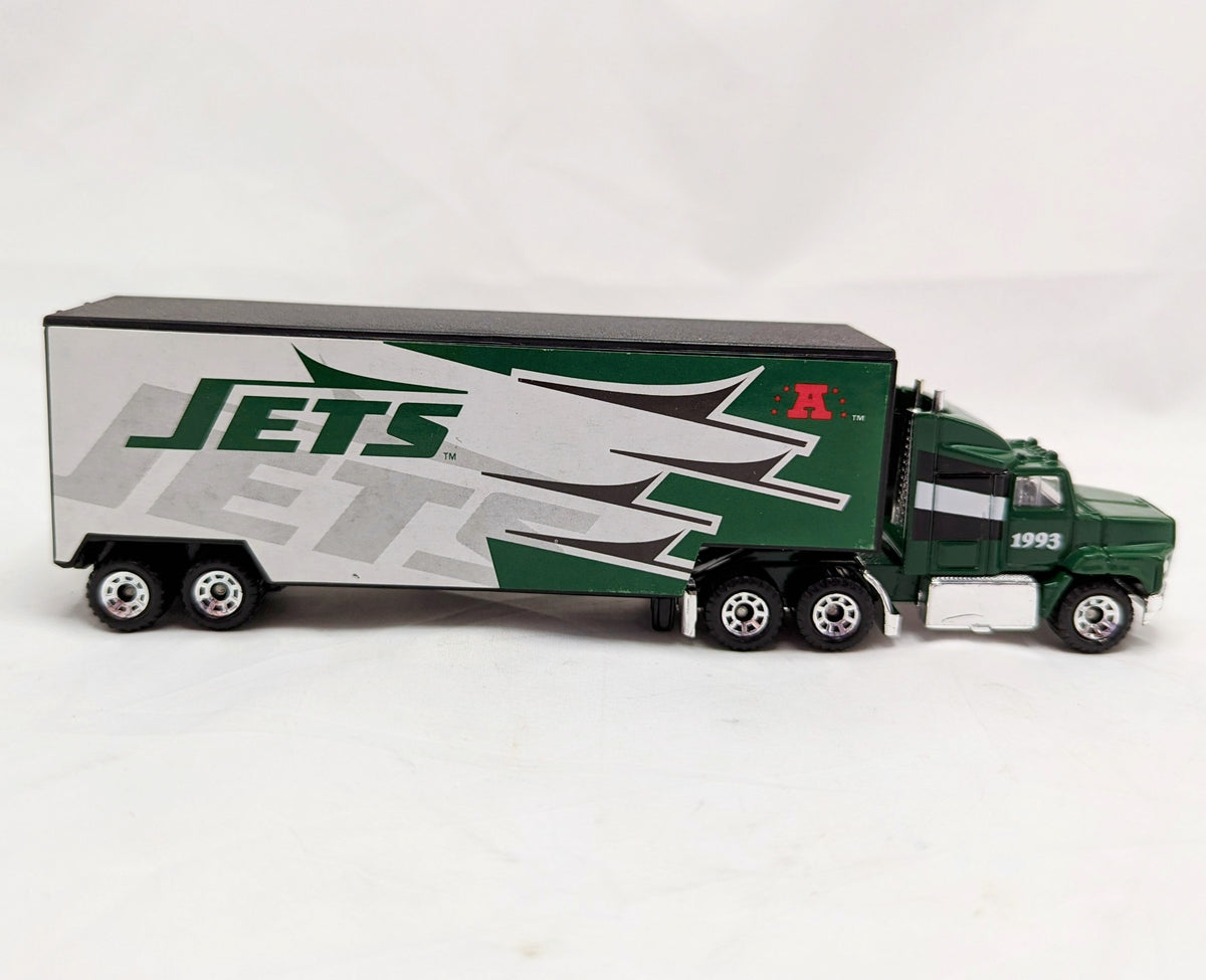 1993 Matchbox NFL New York Jets Diecast Truck Semi Trailer 1/80 image 2