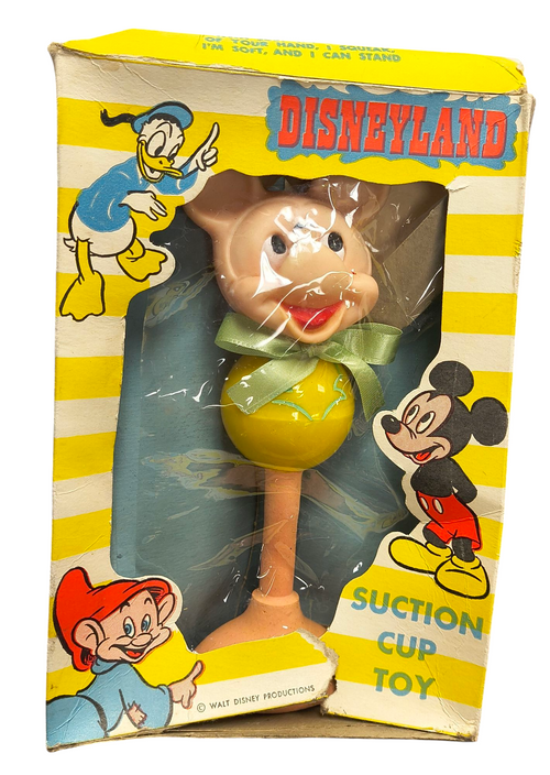 1950s Walt Disney Production Disneyland Rubber Mickey Mouse Suction Baby Toy