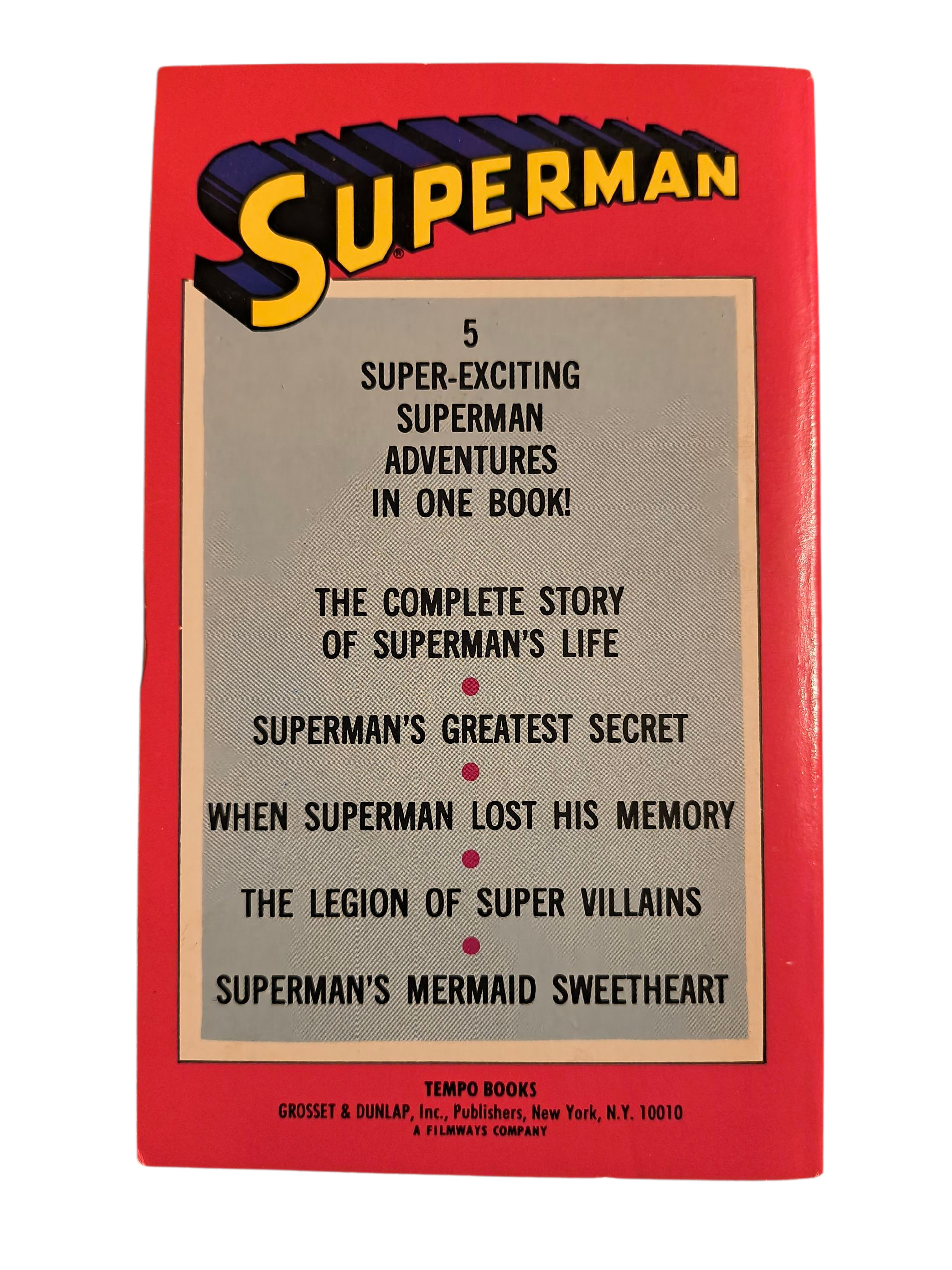 1978 Tempo Books Superman - Mightiest Super Hero In The Galaxy Paperback Book image 2