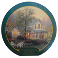 Ceaco Thomas Kinkade The Village Inn Painter Of Light 750 pc 24" Round Puzzle