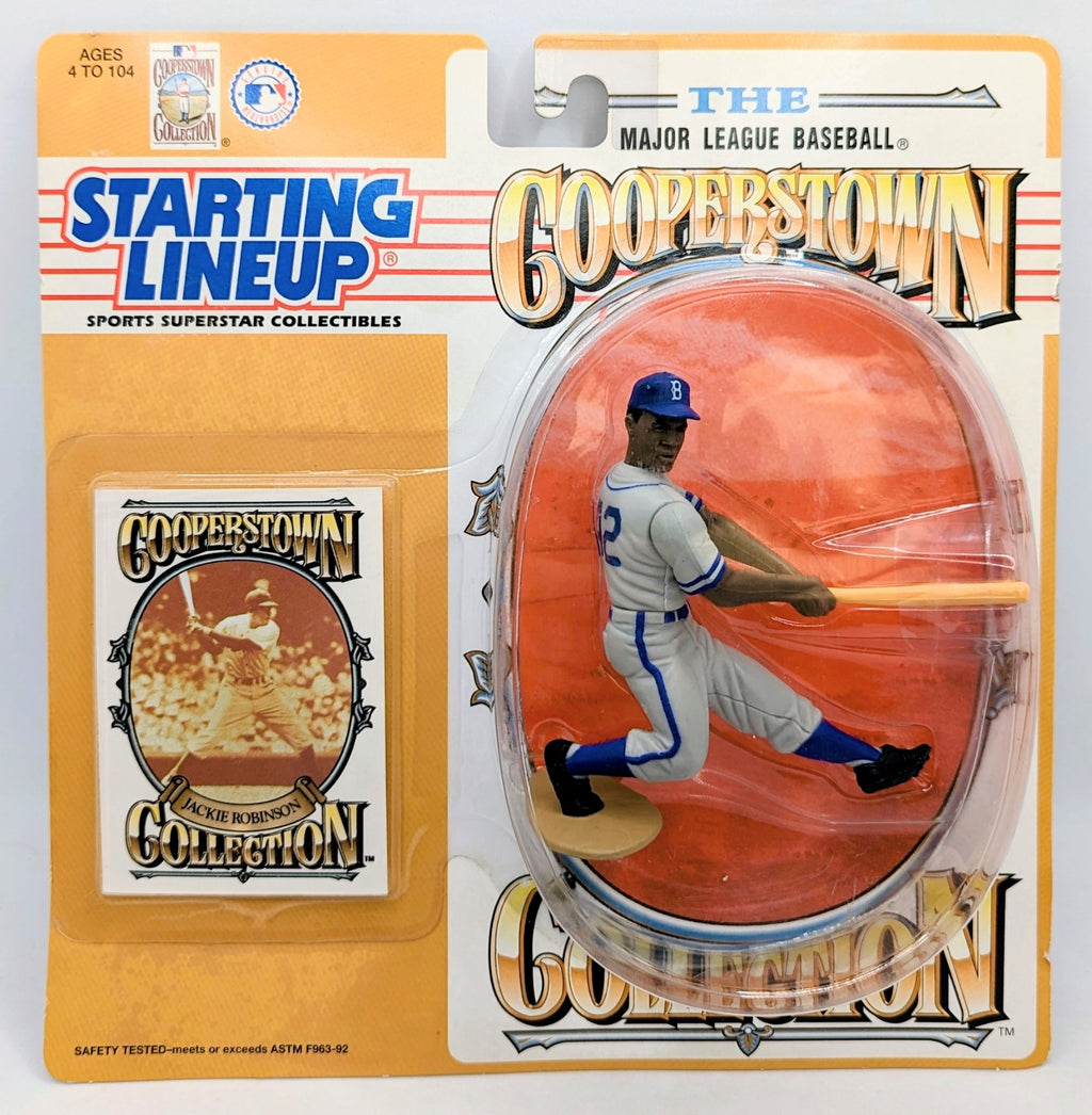 1993 Kenner Starting Lineup Cooperstown Jackie Robinson Brooklyn Dodgers Figure