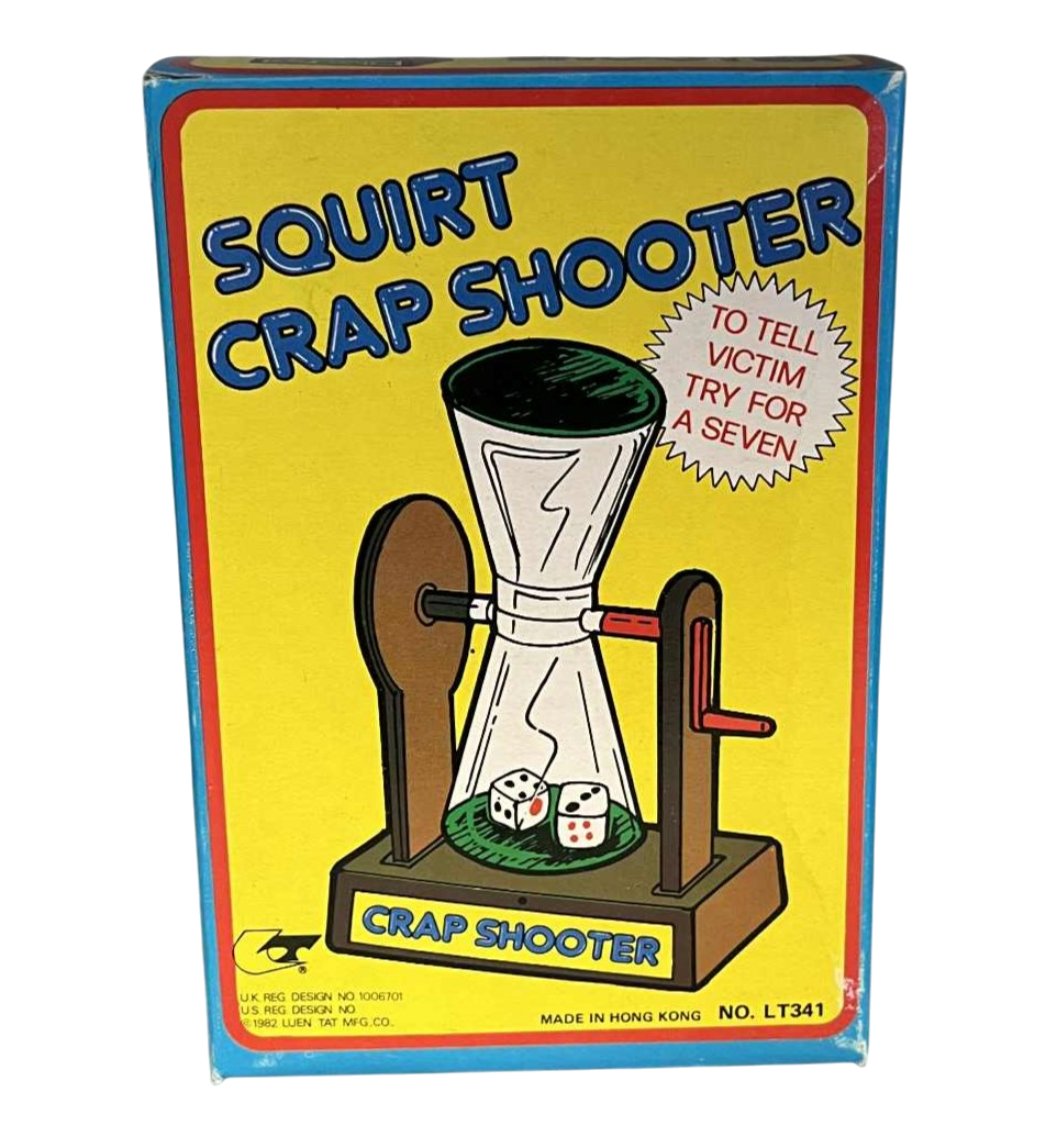1982 Nadel & Sons Novelty Crap Shooter Squirts Water When You Turn the Handle image 2