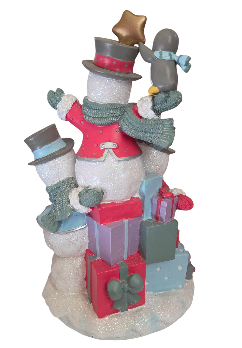 2010 Precious Moments Share The Gift Of Love Snowman Tree LED Figurine 11403 image 2