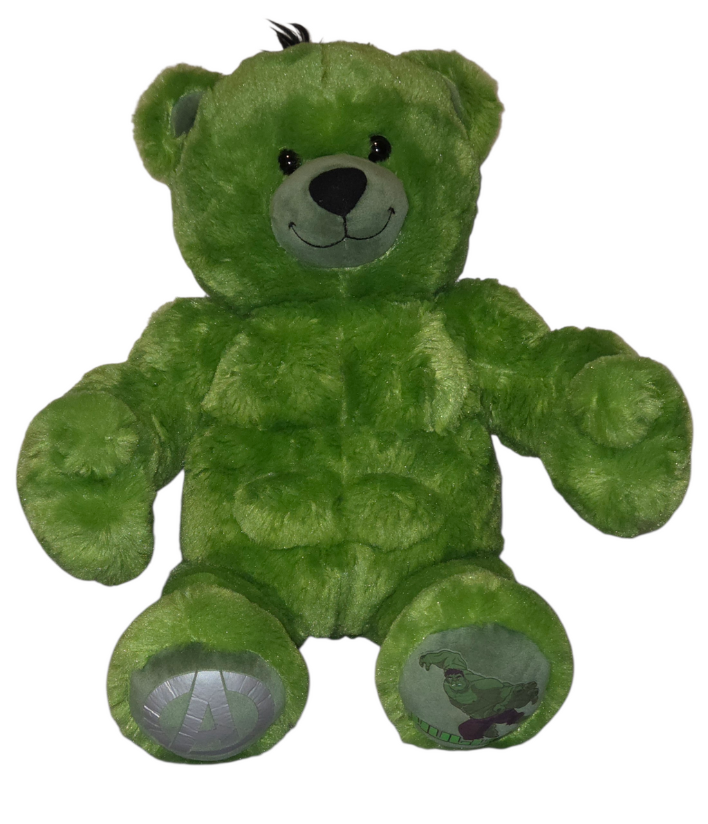 Build A Bear Marvel Avengers The Incredible Hulk Bear Green Plush 17" Stuffed image 4