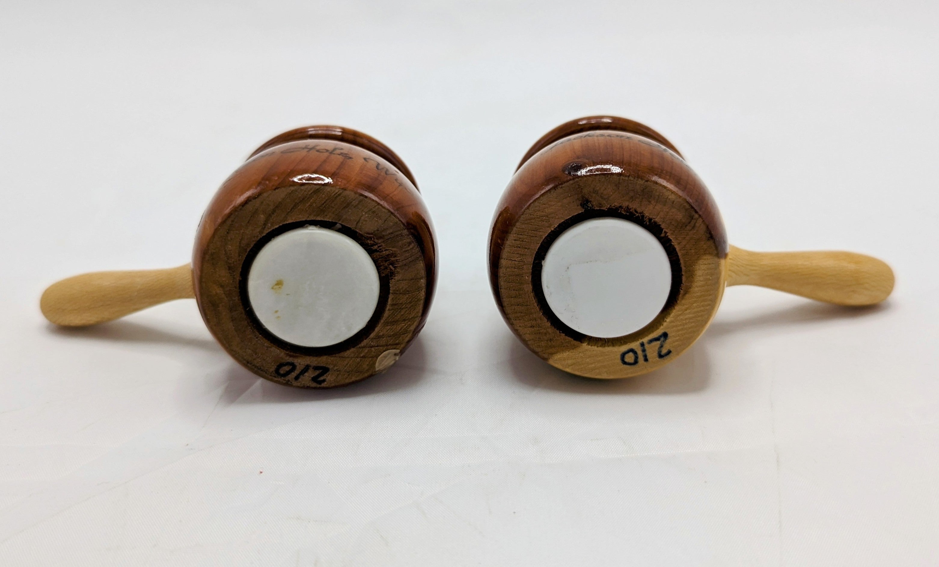 Vintage Jackson Hole Wyoming Wooden Pot Saucepan Salt & Pepper Shakers image 4