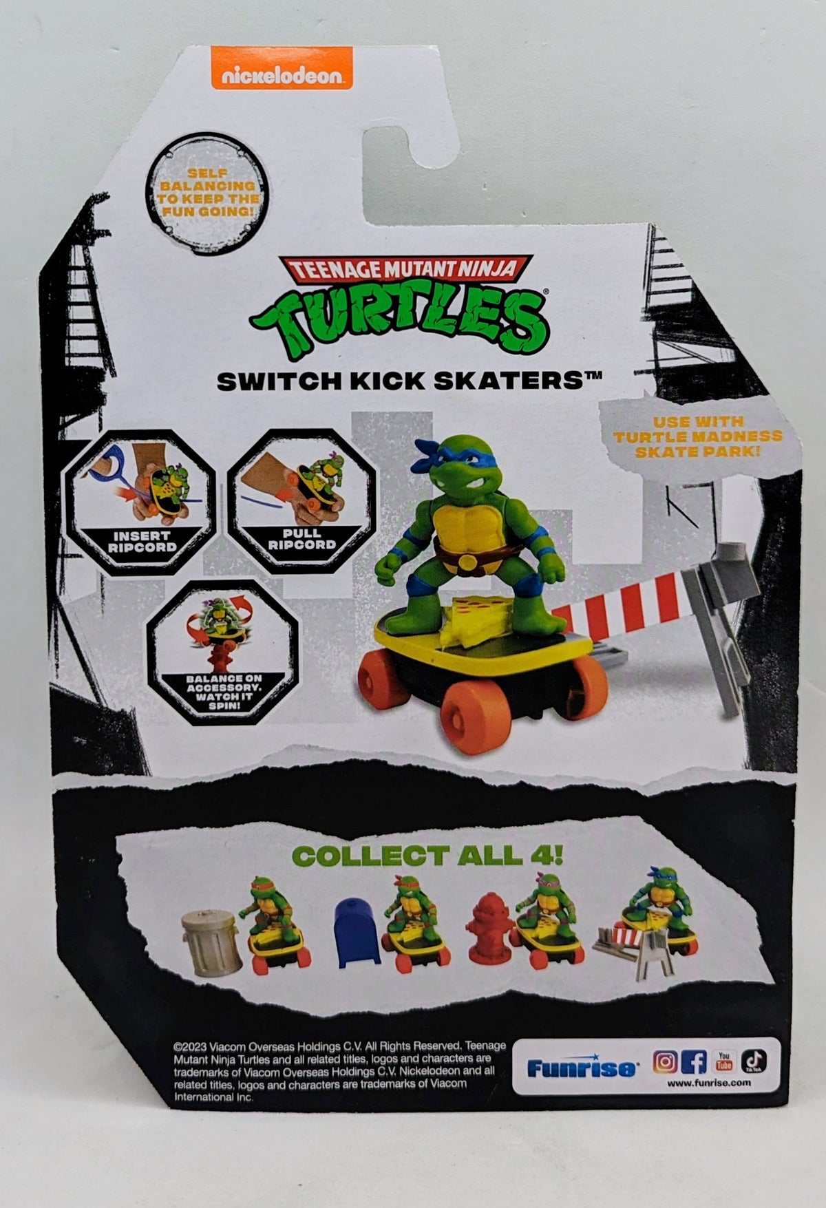 Funrise TMNT Teenage Mutant Ninja Turtles Switch Kick Skaters Leonardo image 2